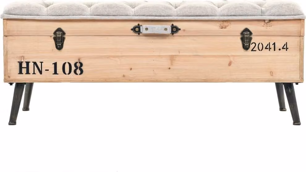Cassapanca 110 cm in Legno Massello di Abete