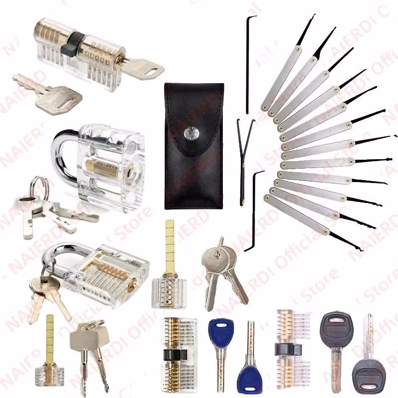 Set di strumenti per la sostituzione di serrature, serrature di allenamento, set di strumenti completo, set LT95-B