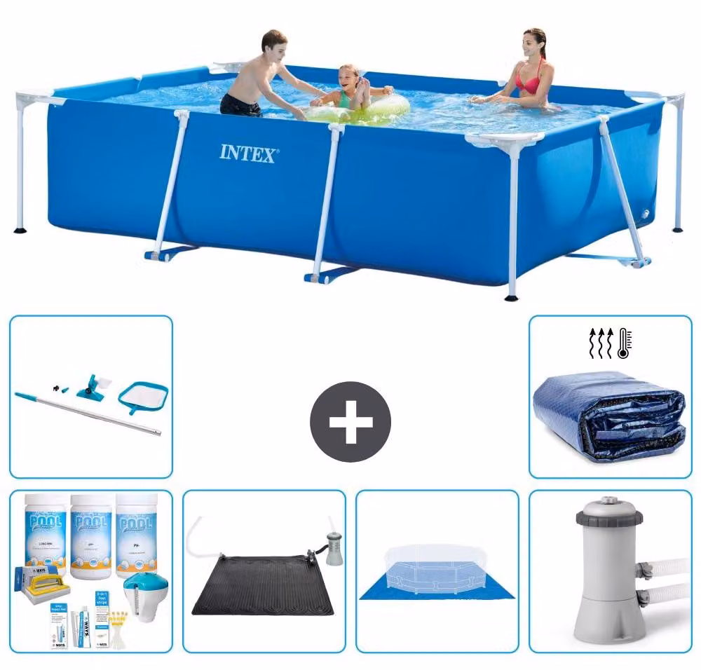 Piscina fuori terra rettangolare - 300x200x75 cm - 7 pezzi - Modello S20051