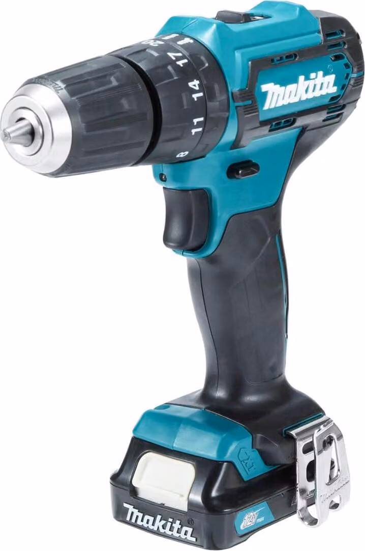 Trapano a percussione a batteria Makita 12 V max - 30 Nm - 0 - 1.700 giri/min