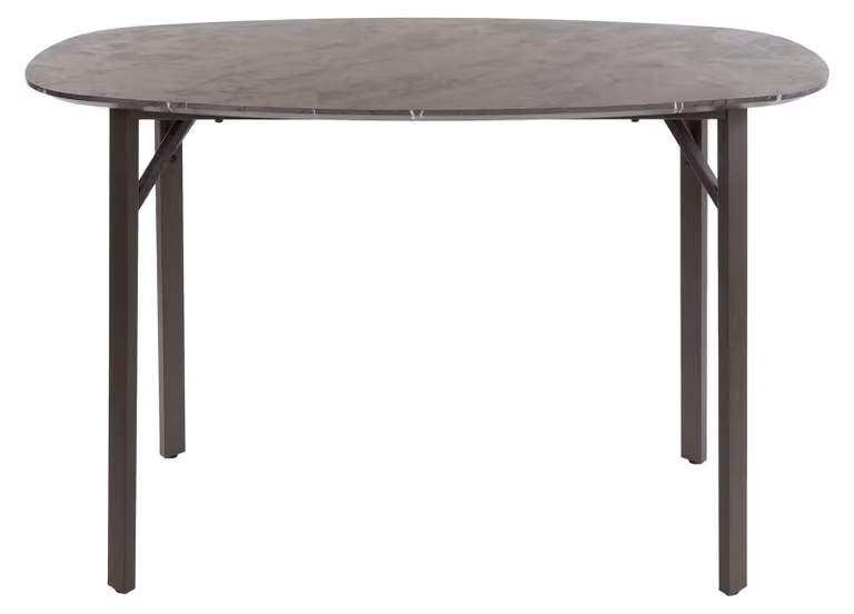 Tavolo da pranzo FURNLUX Marmo onice nero e nero 140 cm / Colore principale: nero / Dimensioni: 140 x 92 x 75 cm