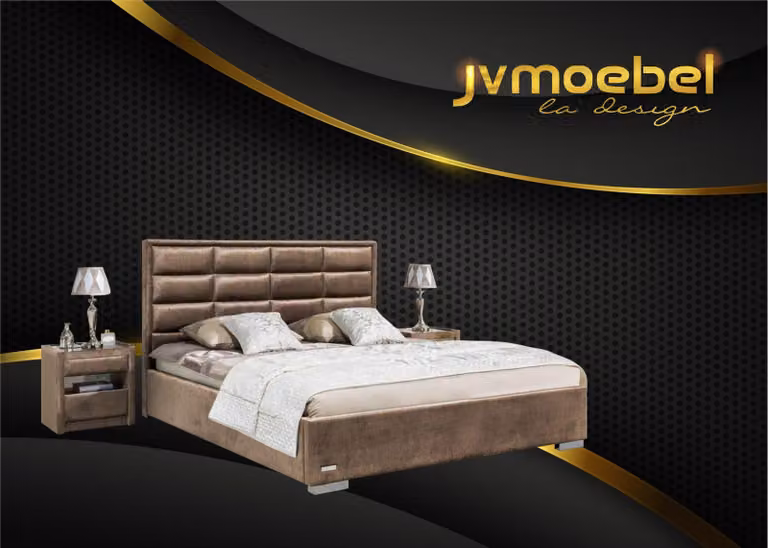 Bett Textil Schlafzimmer Design Möbel Moderne Luxus Betten Polster Gestell
