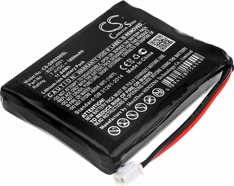 TECHTEK Batteria compatibile con [Deviser] DS2000, DS2000A, DS2000B, DS2000C sostituisce B201J001