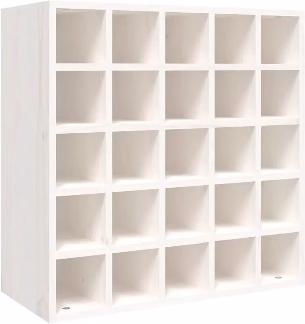 Mobiletto per vino bianco in legno massello di pino bianco CFW6964346 L/P/H: 56 x 25 x 56 cm