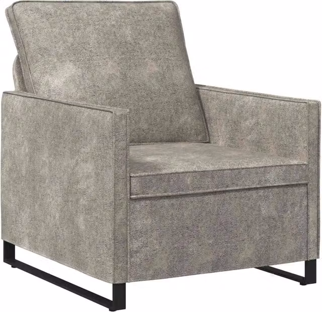 Divano Singolo Grigio vidaXL L: 70 cm, P: 81 cm, H: 82 cm