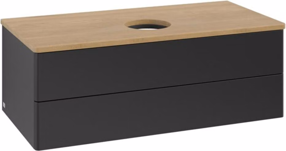 V&B Mobiletto senza struttura frontale - illuminazione Antao 100x36x50cm, WBP hon. Oa, bla m Lac
