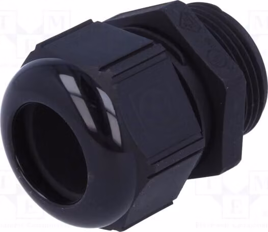 1 x Raccordo per cavo IP68, filettatura M25, materiale: nero, UL94V-2, codice prodotto: 53111230, per cavi di sezione 1,5
