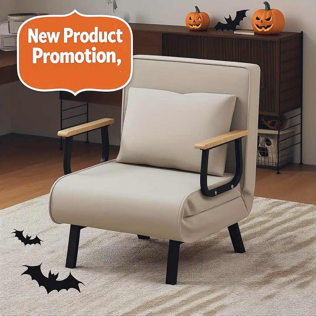 Divano letto multifunzione 5-in-1: divano letto, divano relax, poltrona, divano multifunzionale. Dimensioni compatte: 81x65x47 cm