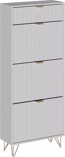 Armadio porta scarpe Helge Vicco Bianco L: 60 cm, P: 23,5 cm, H: 145 cm