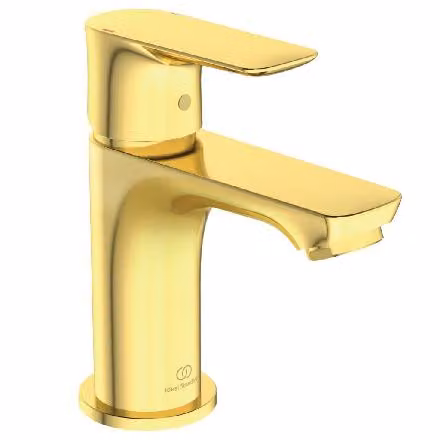 Ideal Standard Connect Air Miscelatore per lavabo senza scarico Piccolo, sporgenza 90 mm A7018A2 Oro spazzolato