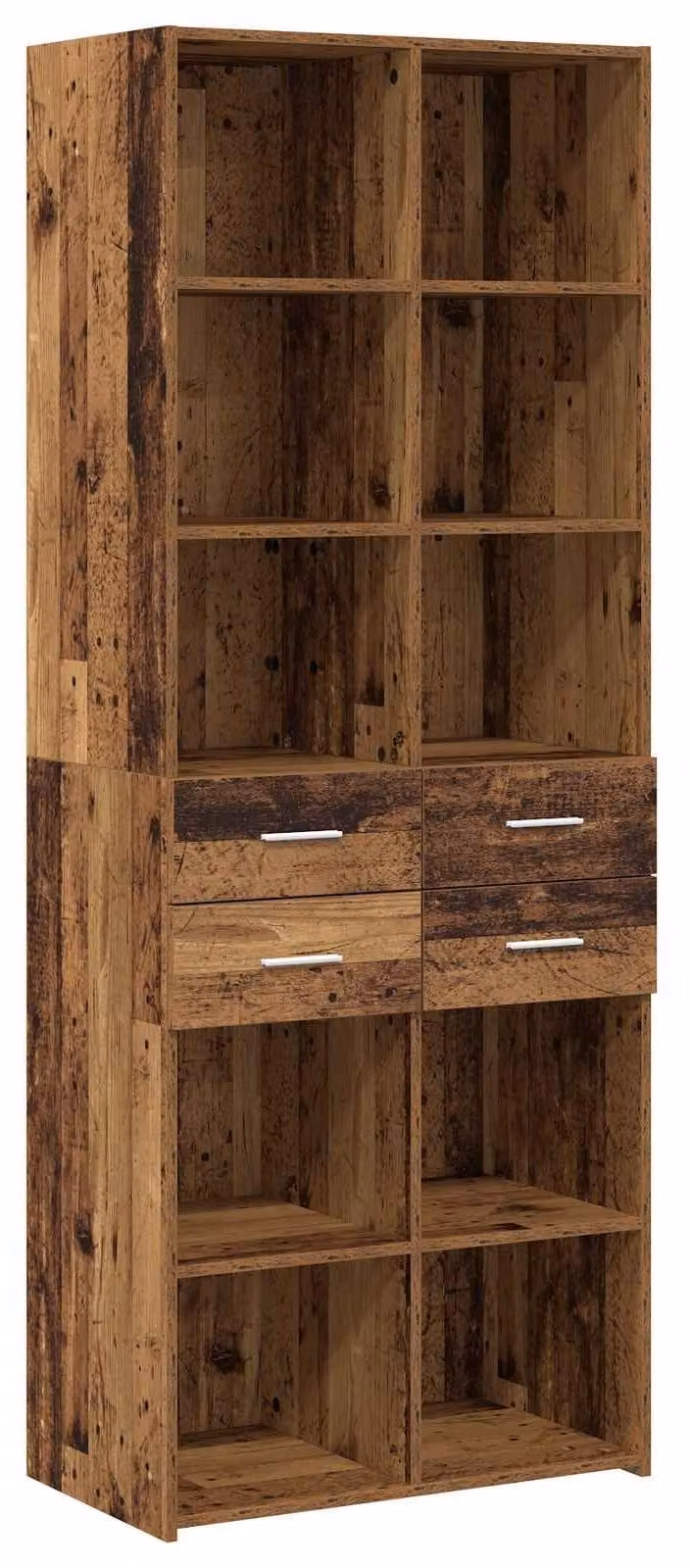 Libreria in legno massello, dimensioni 30 x 42,4 x 185,2 cm