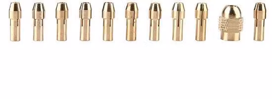 Set di chiavi a Esagono miniaturizzate per utensili elettrici - Ottone - da 0,5 a 3,2 mm - Capacità di serraggio