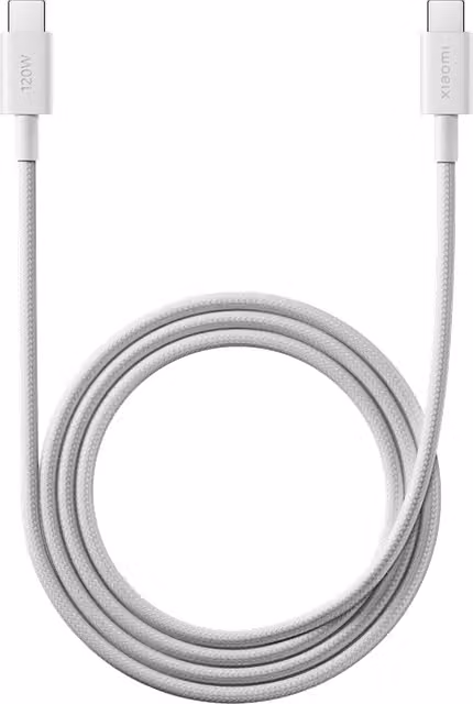 Cavo Xiaomi USB-C a USB-C intrecciato, 6A, Bianco, 2m