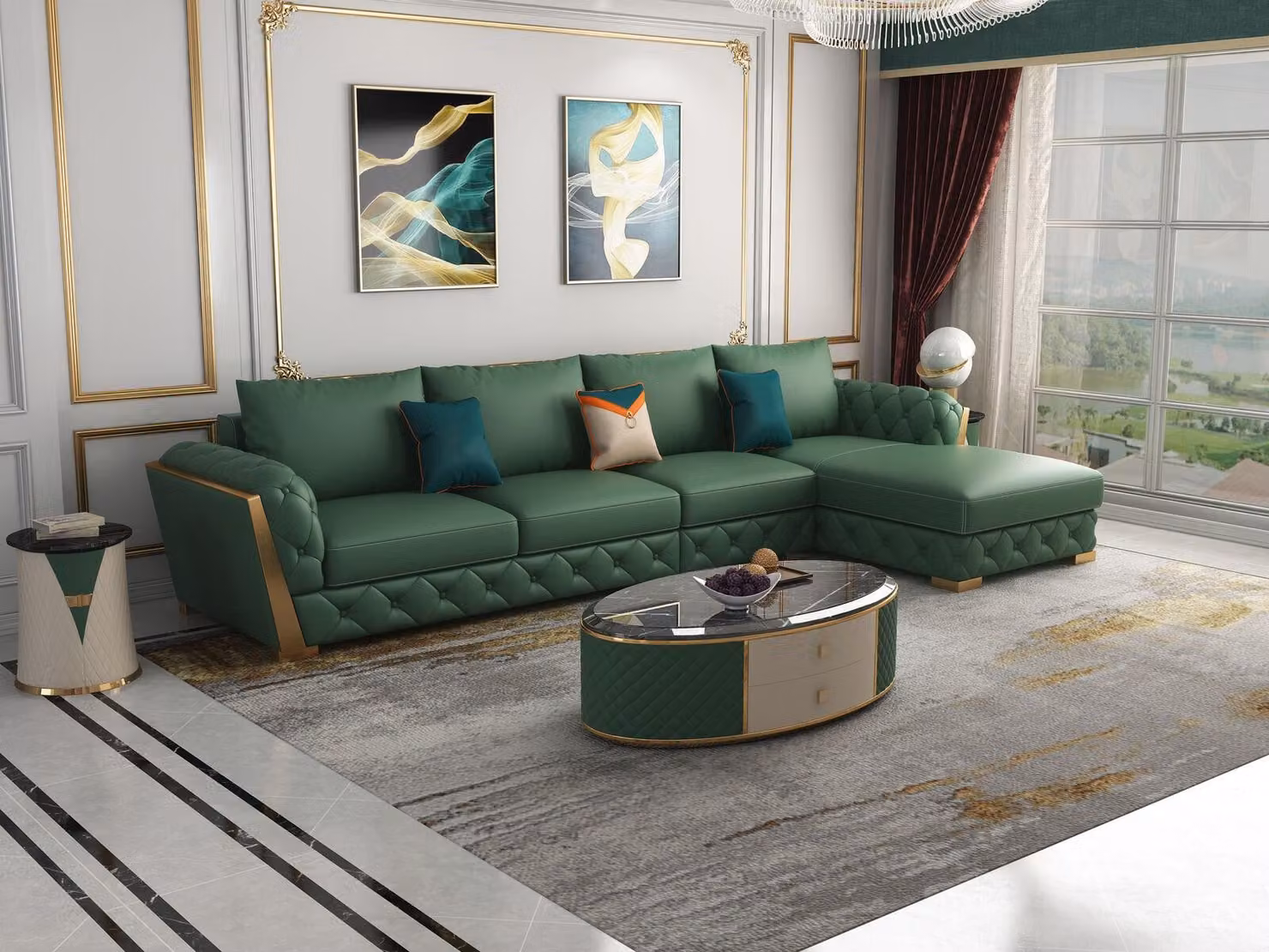 Ecksofa L-Form Garnitur Design Modern Sofas Couch Wohnlandschaft Ledersofa Sofa