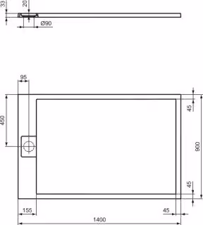 IDEAL STANDARD T5592FV Rettangolare BRW Ultra Flat S i.life