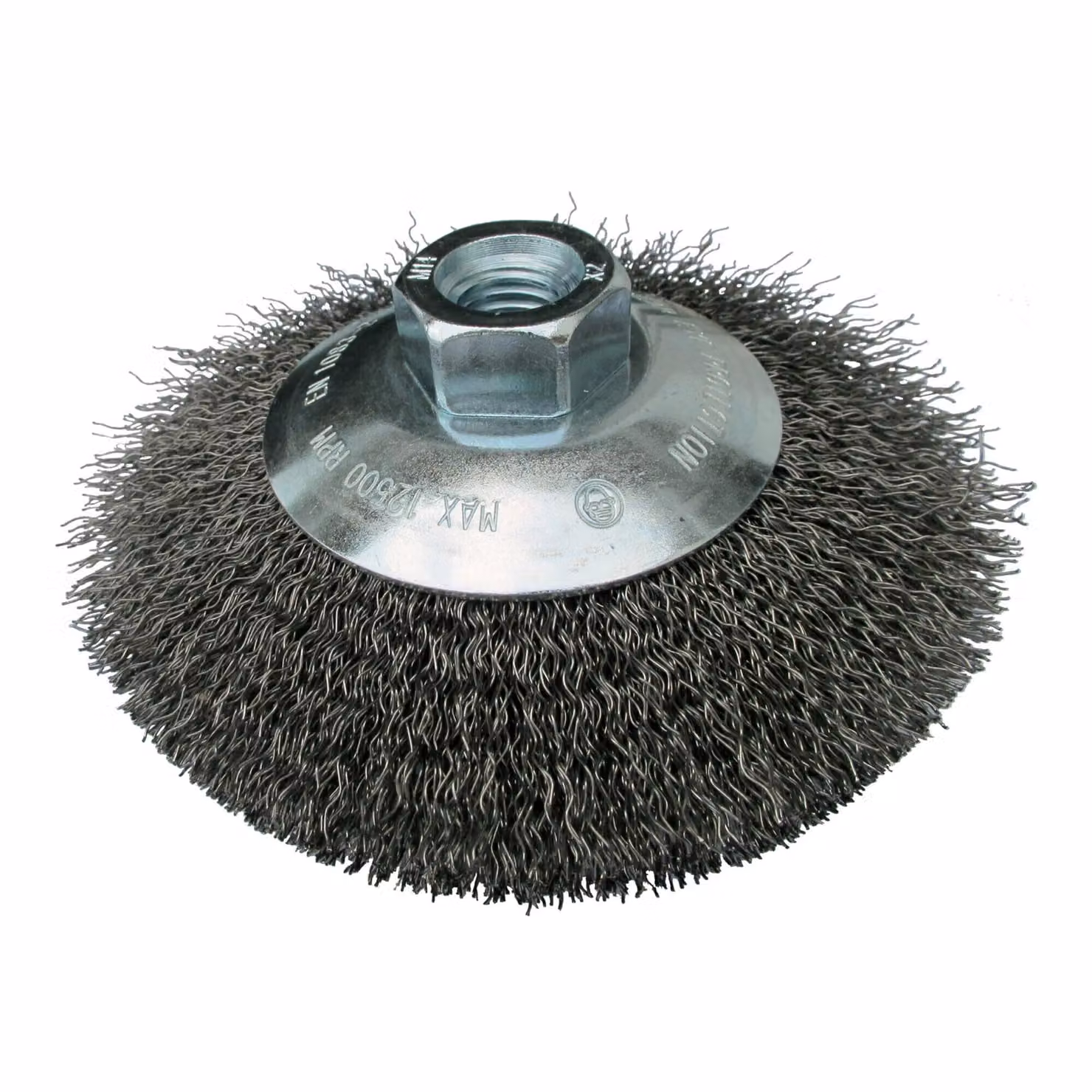 K.spazzola conica 115mm m14 bk600w filo ondulato