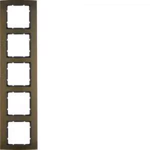 Berker 10153001 Cornice in alluminio, marrone/antracite Berker B.3
