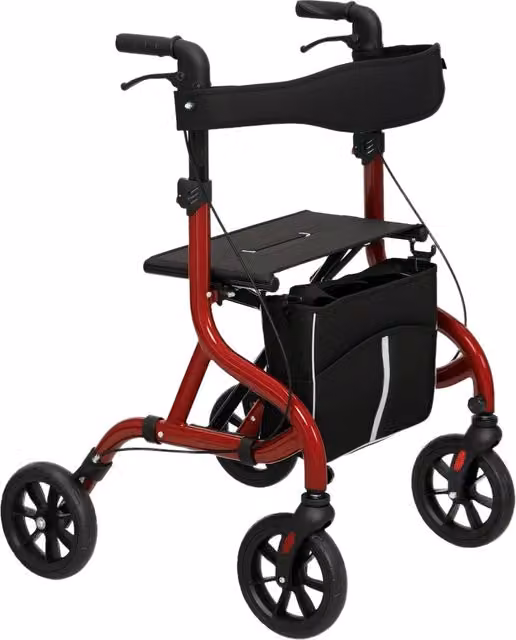 Sedia con Schienale e Seduta Pieghevole ¨C zephmum ¨C Altezza Regolabile, Rosso