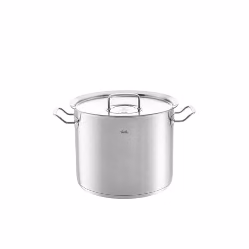 Fissler Original,Profi Collection Pentola elevata in acciaio inox 14 L, 28 cm, incluso coperchio in metallo, scala di misurazione interna, cottura a induzione