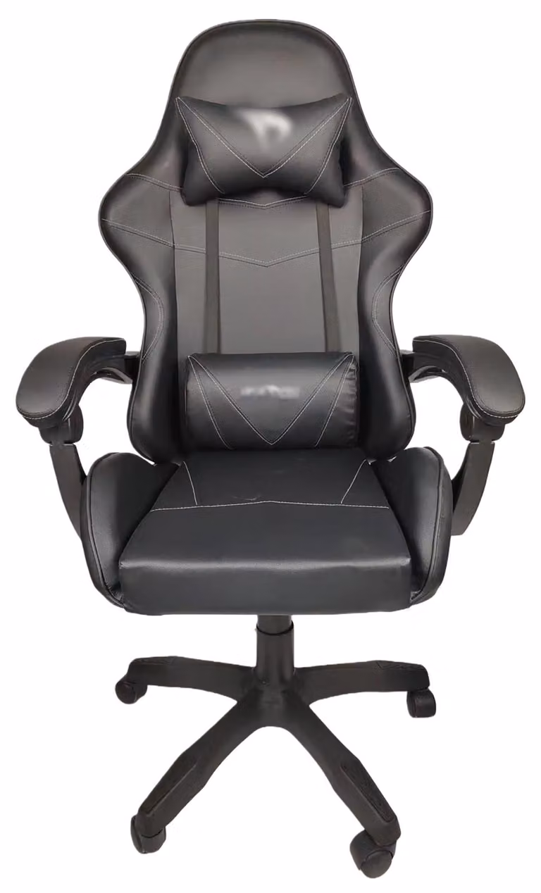 Sedia da scrivania per l'ufficio domestico, in ecopelle, colore nero
