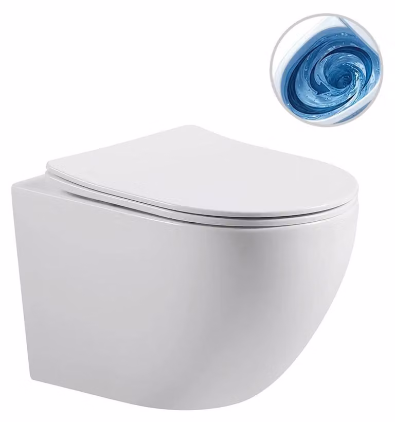CERANO - WC sospeso Cesso, sedile Vortex + Slim/UF - bianco lucido - 49x36 cm