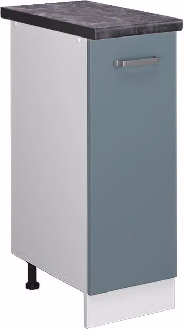 Armadio cucina dispensa alto R-Line Grigio-blu/Bianco 30 cm, PL Antracite Vicco