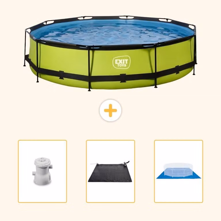 Piscina gonfiabile rettangolare - 360x76 cm - 4 pezzi - Modello SCB91