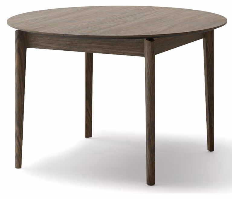 Selsey Plot – Tavolo da pranzo allungabile Effetto rovere scuro 120–240x120 cm