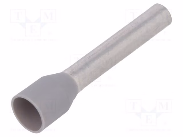 10 connettori a crimpare isolati, rame, isolamento: 4 mm², codice prodotto: 9019210000, tipo H4,0/26D, colore grigio (Bootlace)