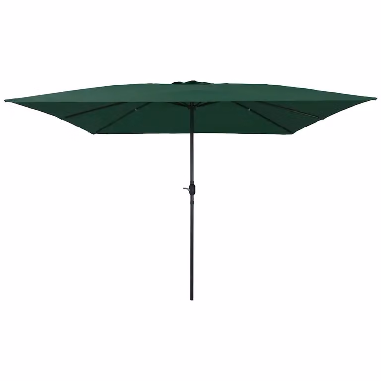 Ombrello da giardino vidaXL Verde in poliestere e acciaio L/P/H: 295 x 295 x 245 cm