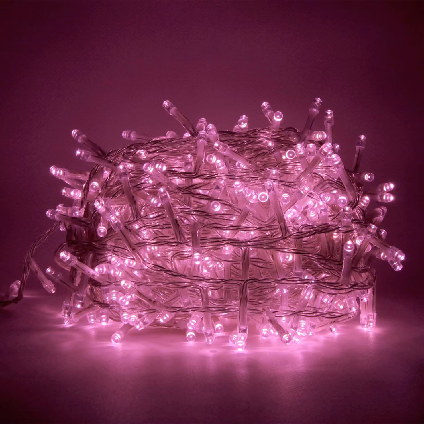 Catena luminosa da 9 metri, con 180 LED rosa, 31 V, 8 modalità di illuminazione, adatta per interni ed esterni