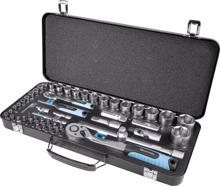 QUANTOOL Q25010 Set di chiavi e bit QUANTOOL, valigetta da 56 pezzi