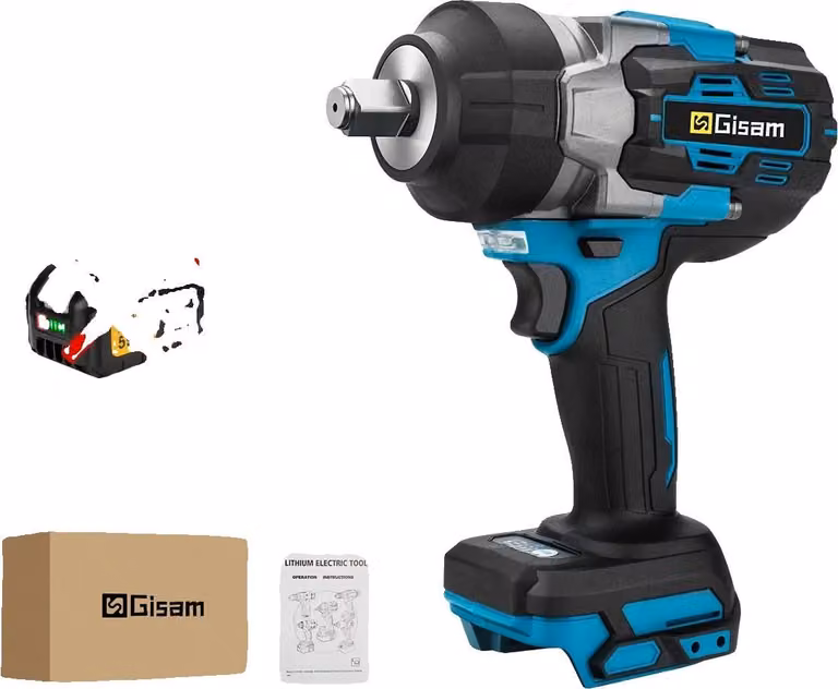 Chiave elettrica, coppia 2800 N-m, compatibile con batterie 18V, scatola di cartone da 0 batterie