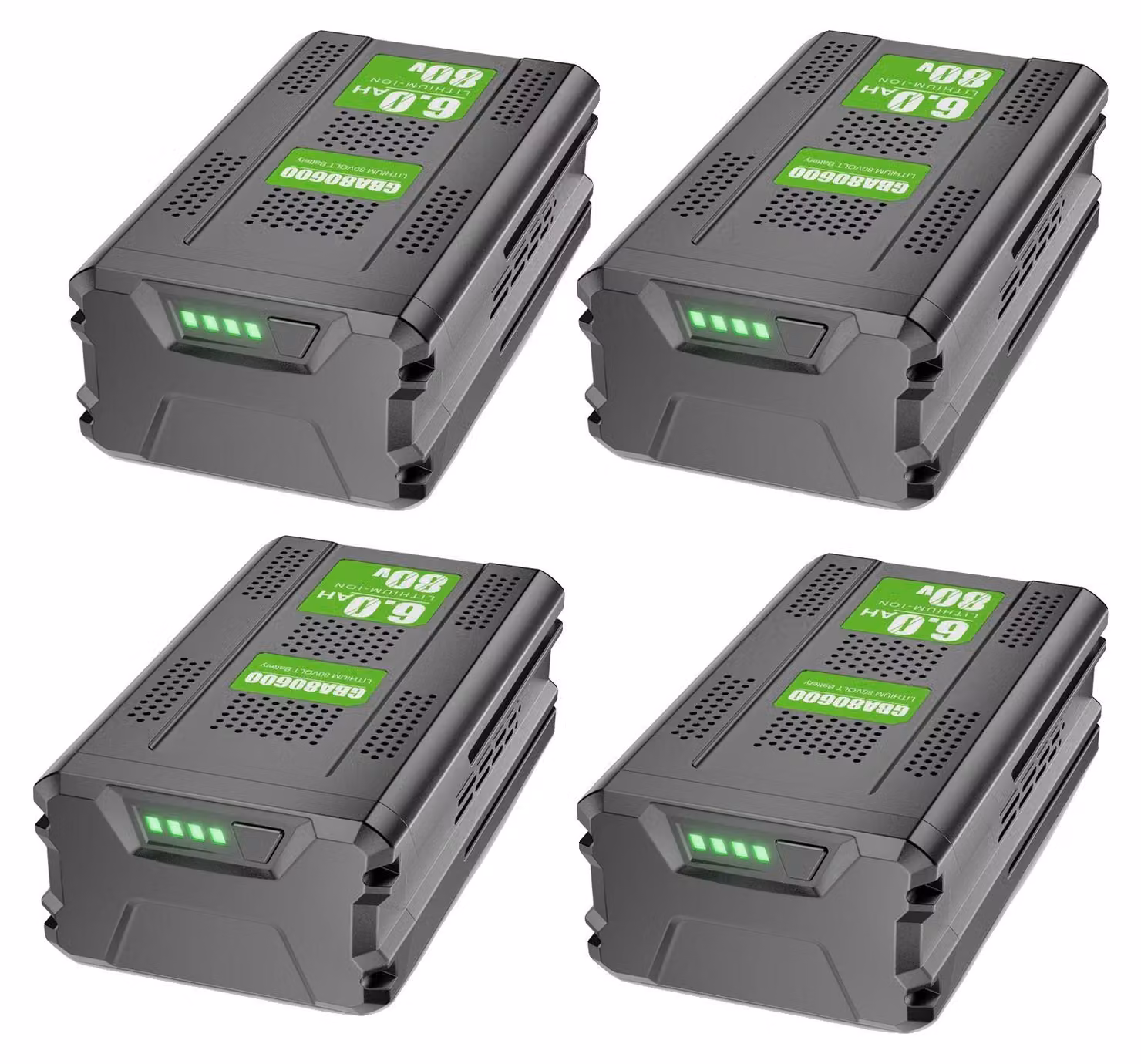 Batterie di ricambio, capacità 6000mAh, compatibili con gli utensili Greenworks, colore rosa