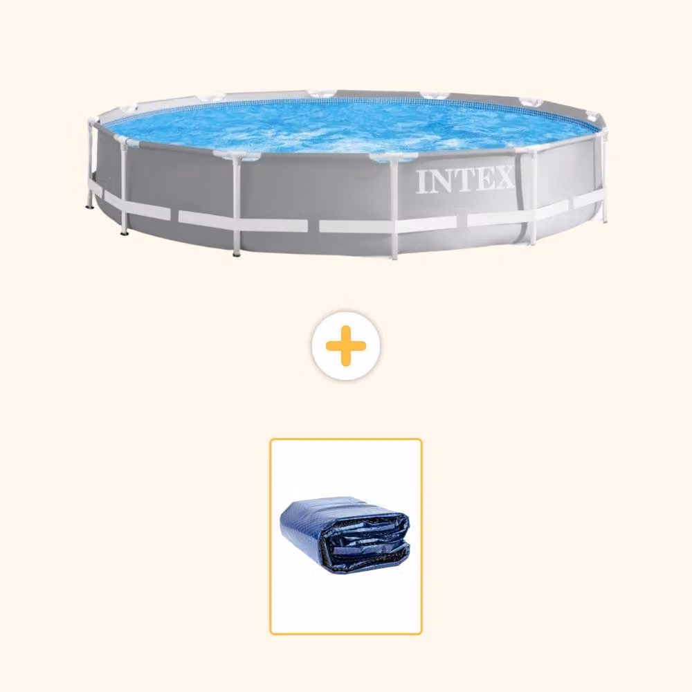 Struttura per piscina a forma di prisma - 366x76 cm - in 2 parti - modello S21347