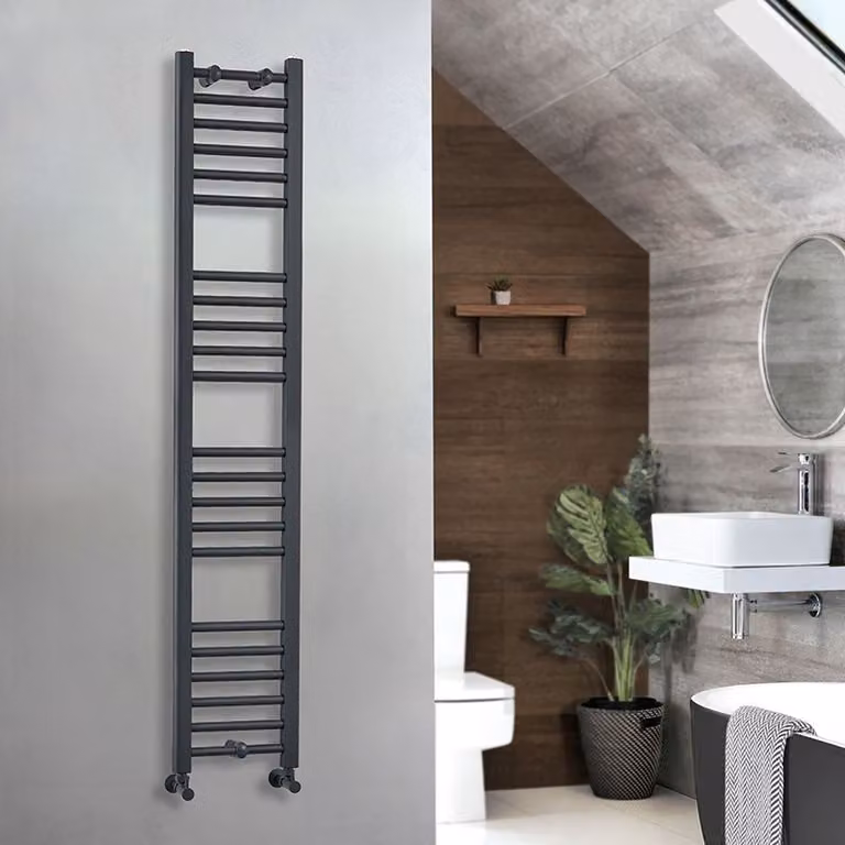 Scaldasalviette Piatto Moderno - Antracite - 1600mm x 300mm - Artle