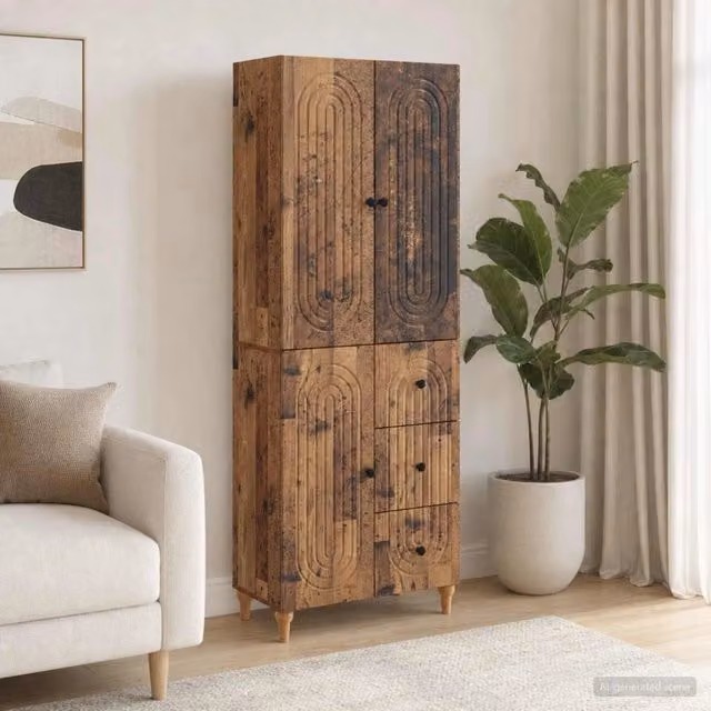 Set di armadi 2 pz Legno antico Legno ingegnerizzato 3416482