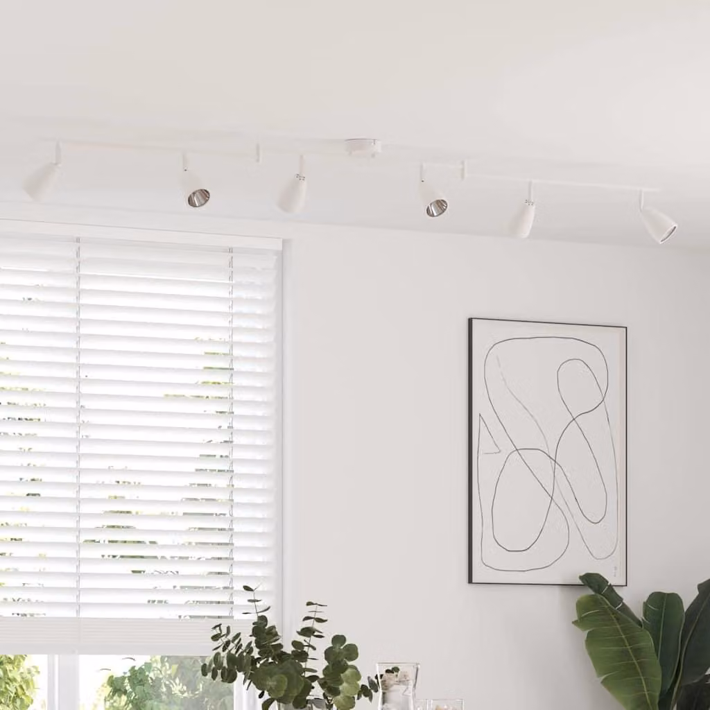 Faretto da soffitto Bianco 176,5 x 12,5 x 13,5 cm Metallo