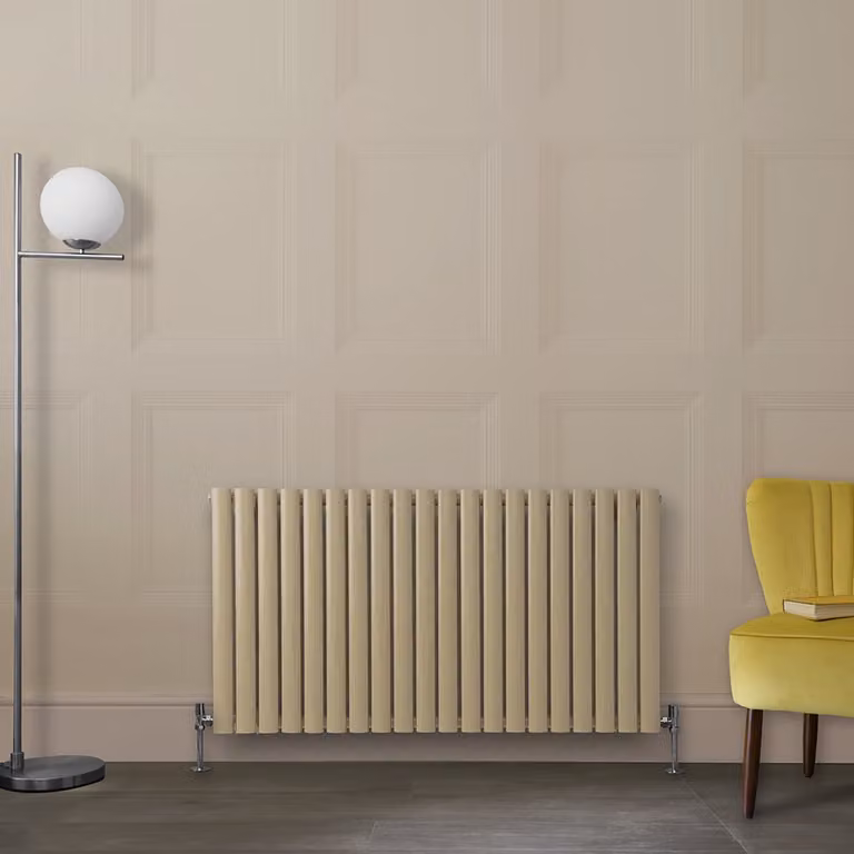 Radiatore di Design Orizzontale Marrone (Elk Marrone) - 635mm x 1180mm - Pannello Doppio  - Revive