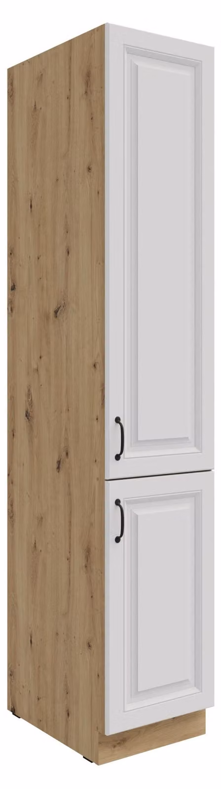Credenza da cucina alta 40 cm Stilo Bianco + Rovere Artisan, angolo cottura, blocco cucina, cucina componibile, cucina in stile rustico