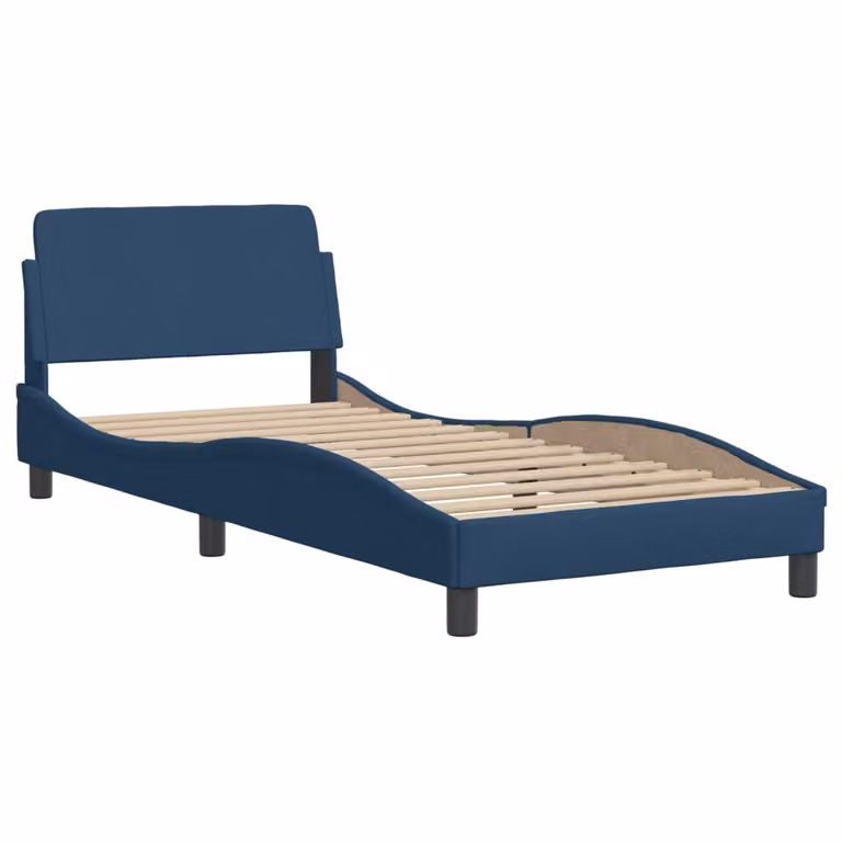 Giroletto con Testiera Dover Blu 90x190 cm Tessuto
