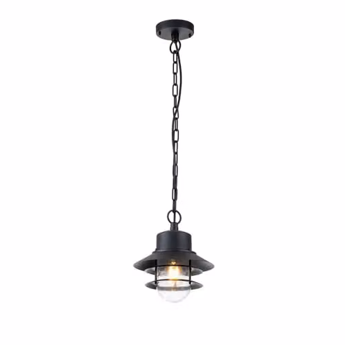 Elstead Copenhagen Lampada da parete per esterni Dome nera, IP44