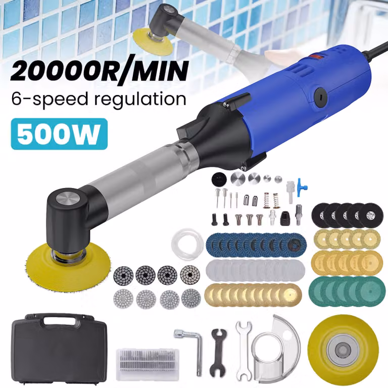 Smerigliatrice elettrica 500 W - 6 velocità regolabili - 220 V - Blu