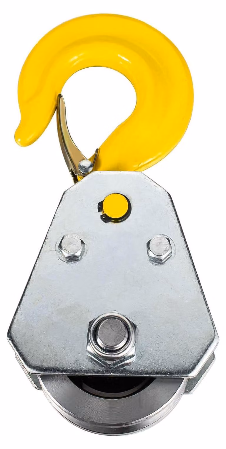 Set di 2 carrucole robuste con cuscinetti a sfera, ideali per applicazioni con corde