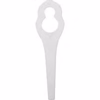 Set telescopico per tosaerba in plastica, 50 pezzi, bianco.