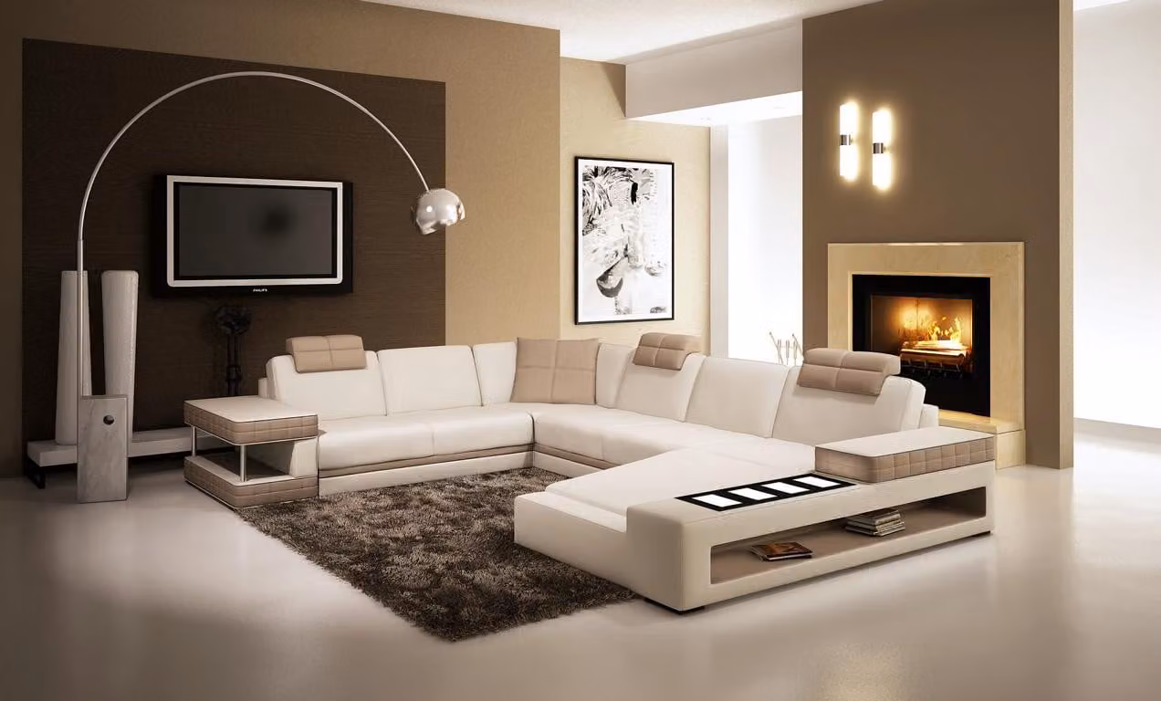 Design Ecken Big XXL Polster Eck Sofa Couch Leder Sofas Garnitur Wohnlandschaft