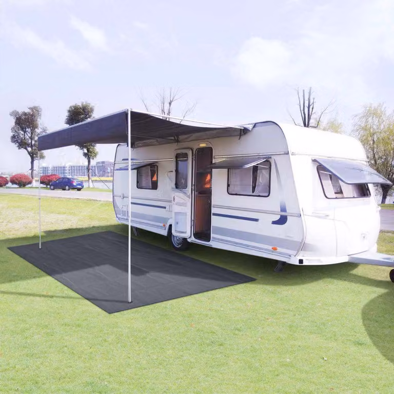Tappeto da tenda vidaXL moderno color antracite L: 450 cm, P: 250 cm