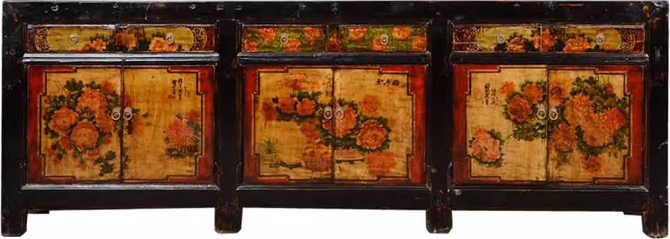 Fine Asianliving Comò cinese Credenza cinese Armadi cinesi Mobili cinesi Armadio orientale asiatico 256x90x39