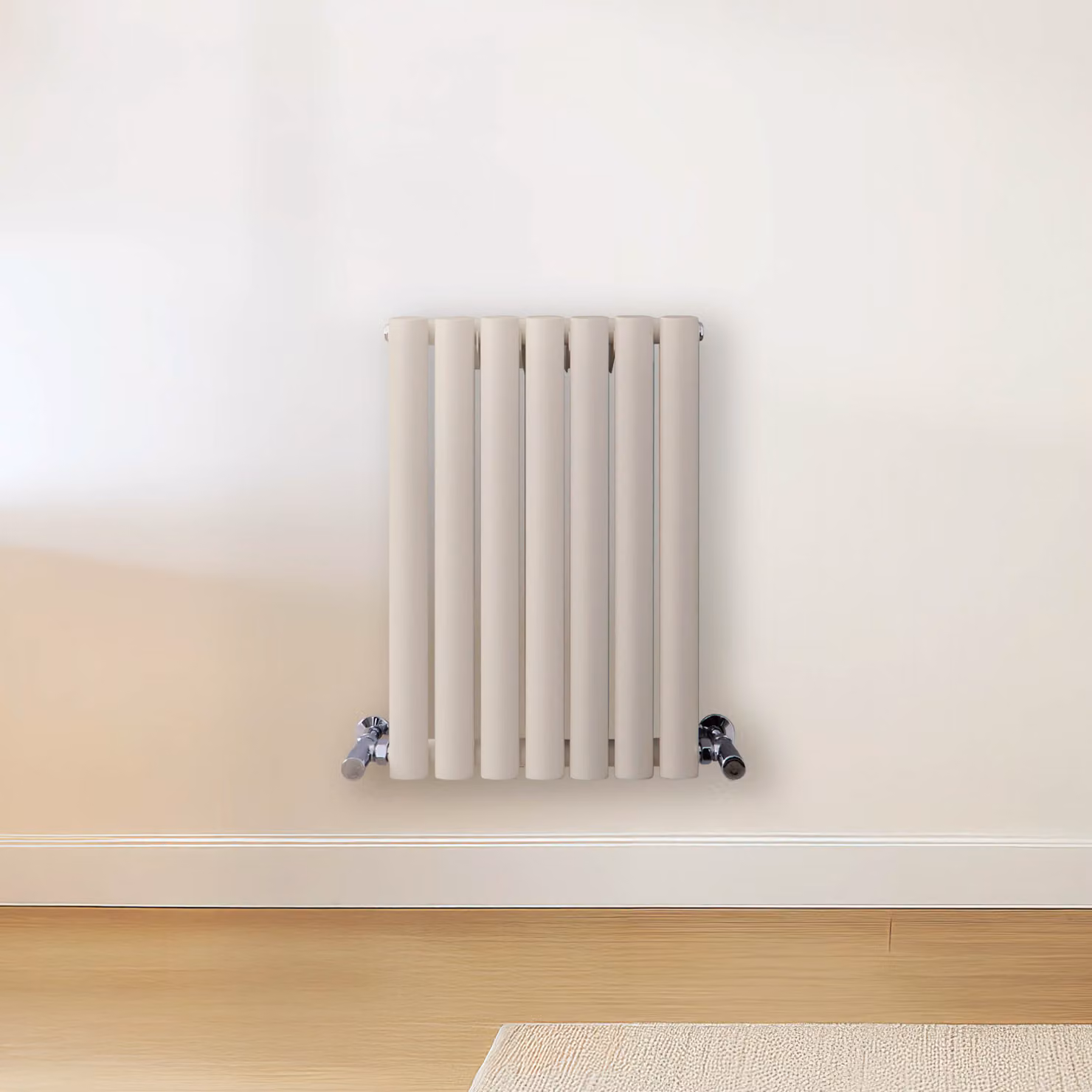 Radiatore di Design Orizzontale Bianco (Pearl Bianco) - 600mm x 413mm - Pannello Doppio  - Revive