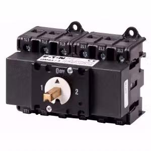 Commutatore Eaton, QM, 63 A, 2 x 3 poli, senza manopola, con albero motore, quadro da 6 mm 1319807